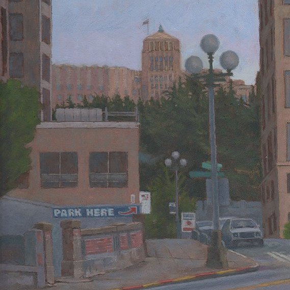 Yesler Terrace - East, oil on linen, 16 x 12 in. SOLD