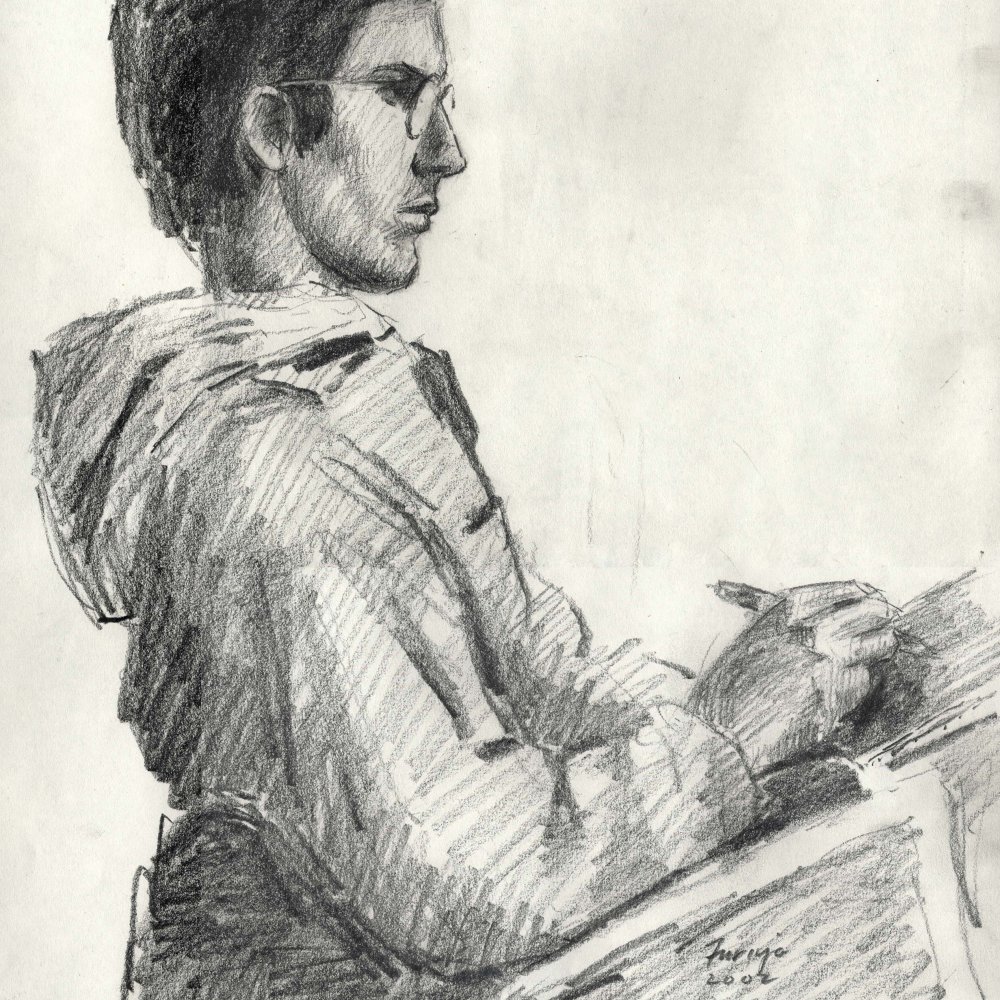 Damian Pugelli, pencil/bristol paper, 11 x 14 in.