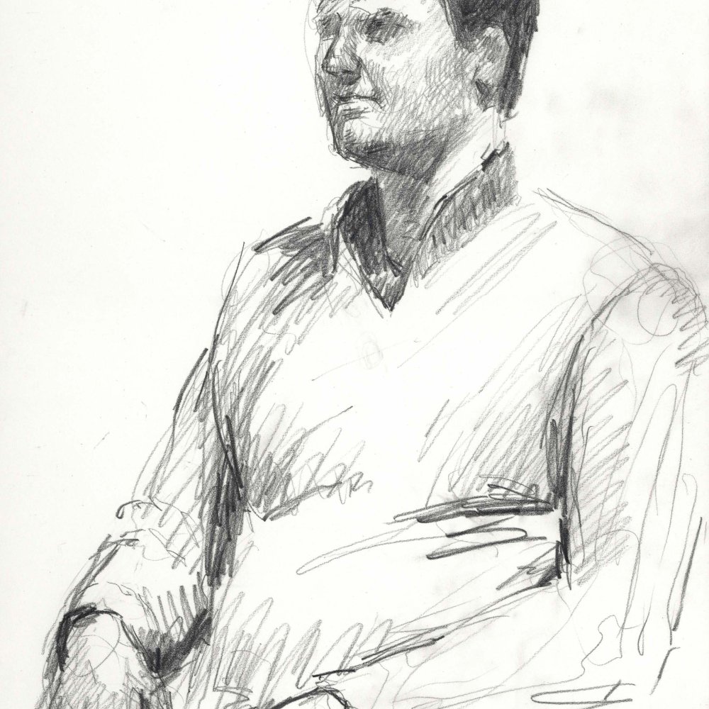 James Prouty, pencil/bristol paper, 11 x 14 in.