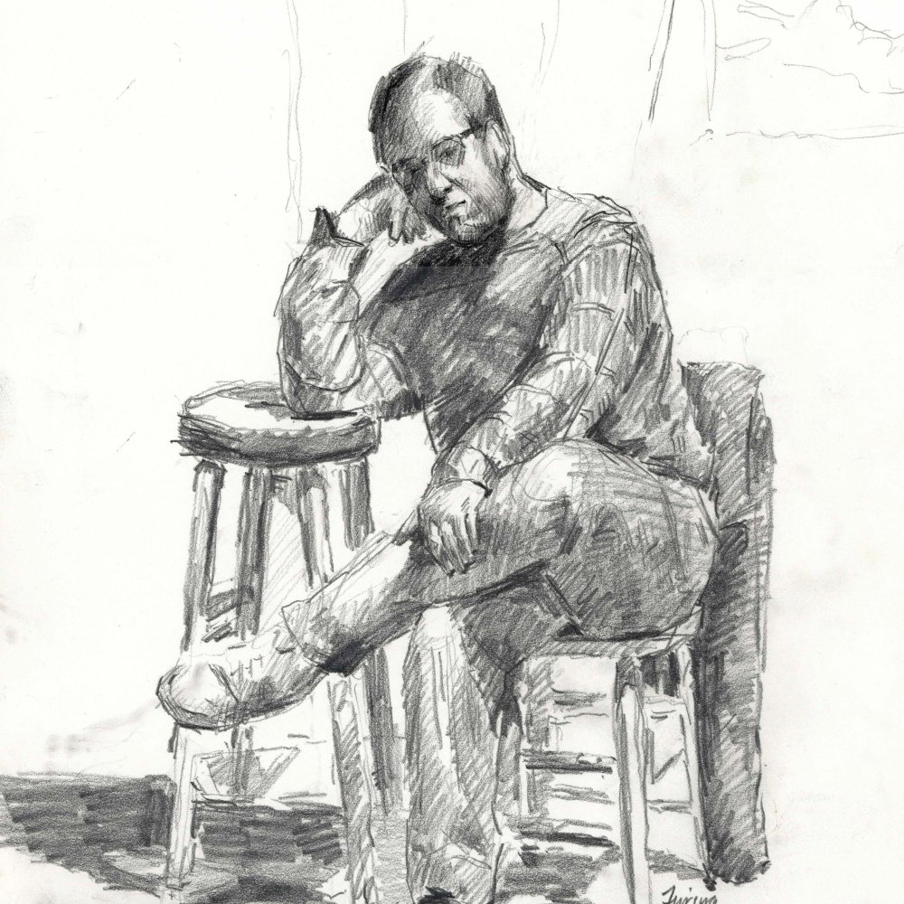 John Ohannesian, pencil/bristol paper, 11 x 14 in.