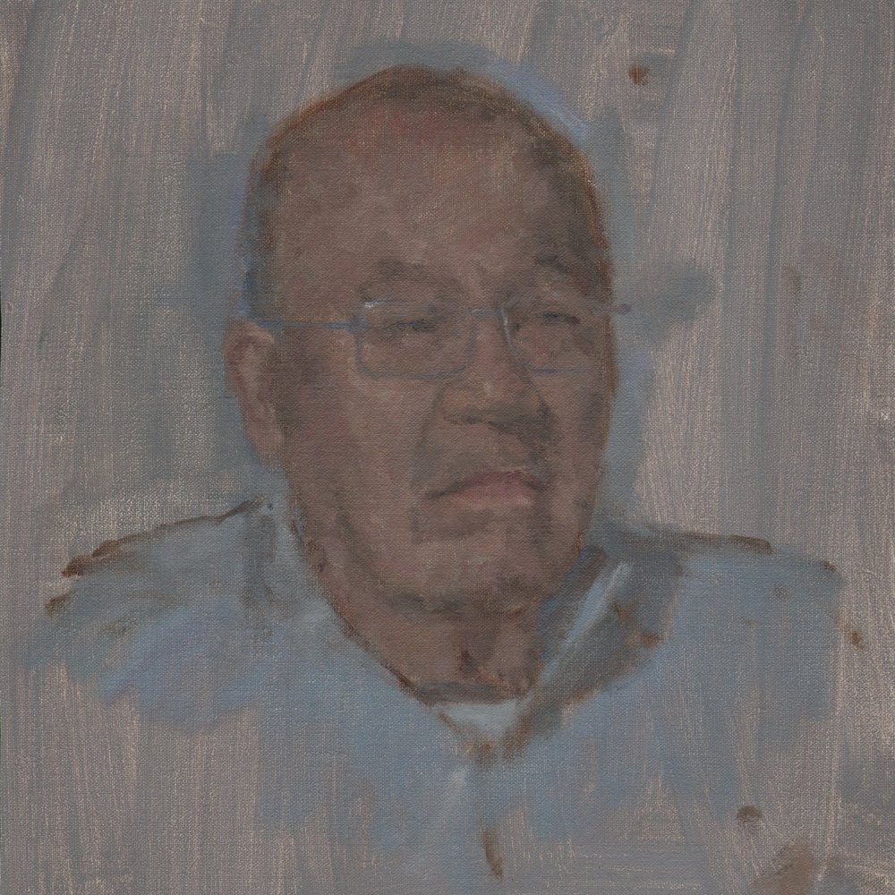 James Furiya - artist’s father, oil on linen, 2012.